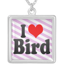 I love Bird Necklace