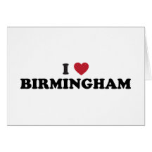 I love Birmingham Alabama Card