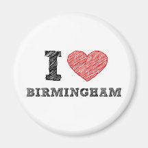 I love Birmingham Magnets