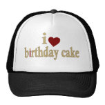 I Love Birthday Cake Mesh Hats