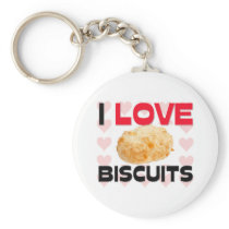 I Love Biscuits Key Chain