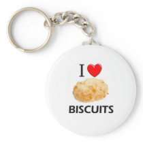 I Love Biscuits Keychains