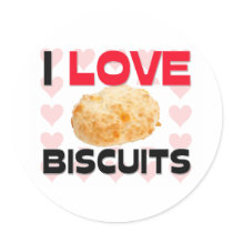 I Love Biscuits Sticker