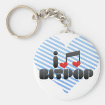 I Love Bitpop Key Chain