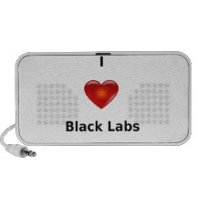 I Love Black Labs Mini Speaker