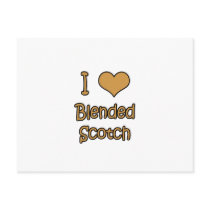 I Love Blended Scotch Postcard