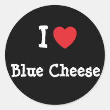 I love Blue Cheese heart T-Shirt Stickers