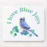 I Love Blue Jays Mouse Pads
