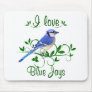 I LOVE BLUE JAYS MOUSE PAD