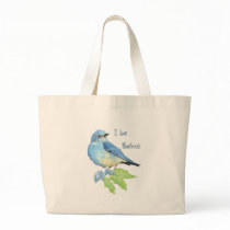 I love Bluebirds, Bird Collection Tote Bags