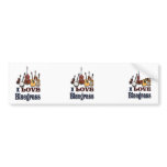 I LOVE BLUEGRASS-BUMPER STICKER bumper stickers