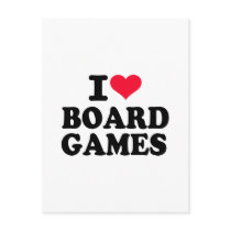 I love board games post card