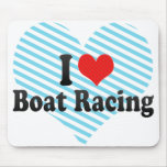 I Love Boat Racing Mouse Pad