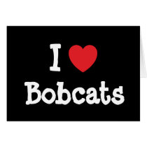I love Bobcats heart custom personalized