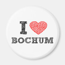 I Love Bochum Fridge Magnets