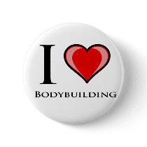 I Love Bodybuilding Pinback Buttons