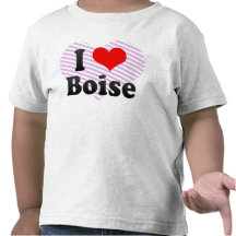 I Love Boise, United States Tee Shirts