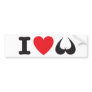 I (love) Boobies Bumper Sticker