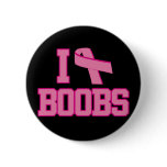 I Love Boobs Breast Cancer Ribbon