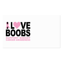 I Love Boobs Business Cards