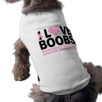 I Love Boobs Pet Tee Shirt