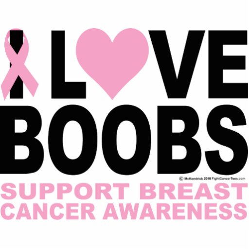I Love Boobs Photo Cutout