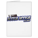 I Love Boogie Woogie BLUES music Card