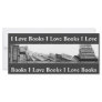 I LOVE BOOKS: BOOKMARK: PENCIL ART PERSONALIZED RACK CARD