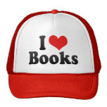 I Love Books Mesh Hat