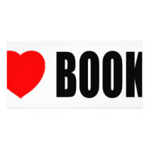 I Love Books Custom Photo Card