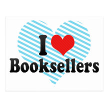 I Love Booksellers Postcard