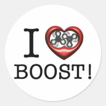 I love Boost - Supercharger Sticker