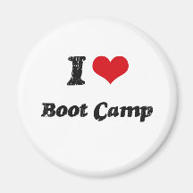 I Love BOOT CAMP Refrigerator Magnet
