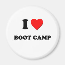 I Love Boot Camp Refrigerator Magnets