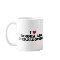 I Love Bosnia and Herzegovina Coffee Mugs