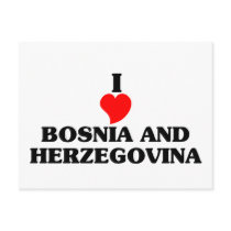 I Love Bosnia and Herzegovina Postcard