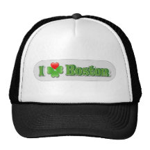 I Love Boston - Clover Mesh Hats