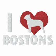 I Love Bostons Embroidered Shirt (Polo)