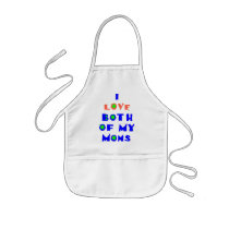 I Love Both Of My MOMS Apron