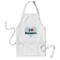 I Love Bouncers Apron