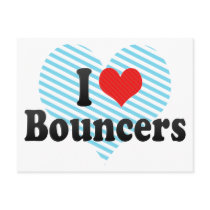 I Love Bouncers Postcard