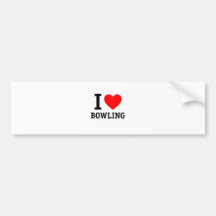 I Love Bowling Bumper Stickers