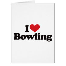 I Love Bowling Cards