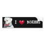 I Love Boxers bumper sticker
