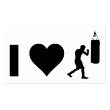 I Love Boxing Business Card