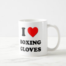 I Love Boxing Gloves Coffee Mug