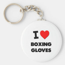 I Love Boxing Gloves Key Chain