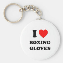 I Love Boxing Gloves Keychains