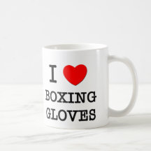I Love Boxing Gloves Mugs