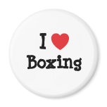 I love Boxing heart custom personalized magnets